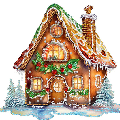 Christmas Cabin - Special Shaped Drill Diamond Painting 30*30CM