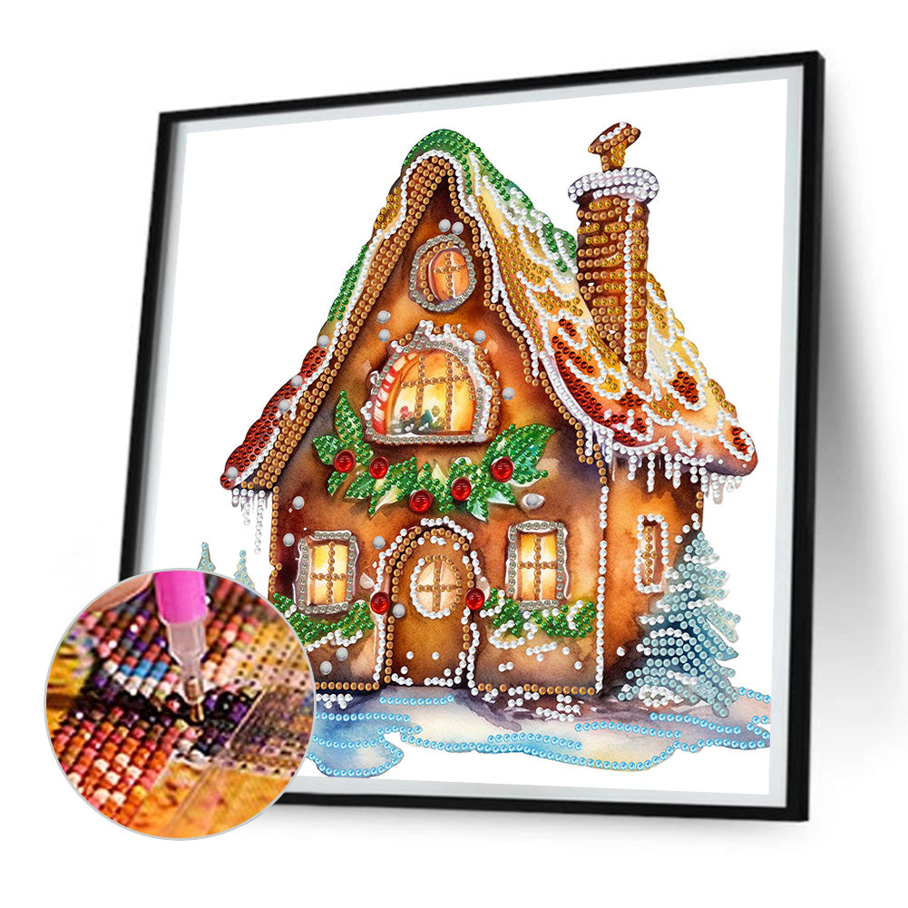 Christmas Cabin - Special Shaped Drill Diamond Painting 30*30CM