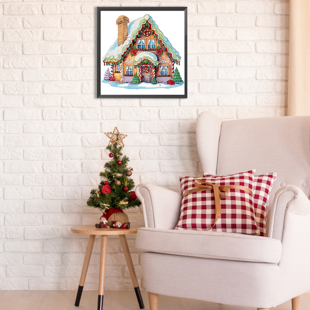 Christmas Cabin - Special Shaped Drill Diamond Painting 30*30CM