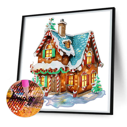 Christmas Cabin - Special Shaped Drill Diamond Painting 30*30CM