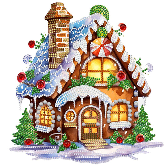 Christmas Cabin - Special Shaped Drill Diamond Painting 30*30CM