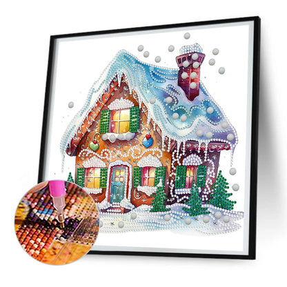 Christmas Cabin - Special Shaped Drill Diamond Painting 30*30CM