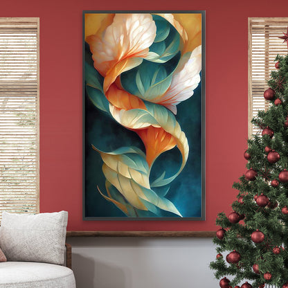 Flowing Leaves - Full Round Drill Diamond Painting 40*70CM