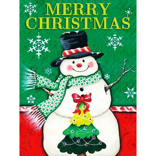 Snowman - Full Round Drill Diamond Painting 30*40CM