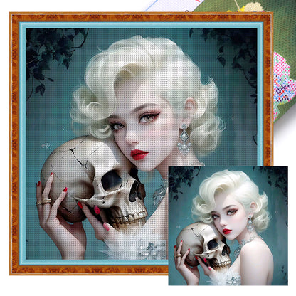 Blonde Beauty - 11CT Stamped Cross Stitch 50*50CM