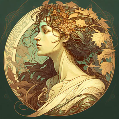 Classical Beauty - Full Round Drill Diamond Painting 30*30CM