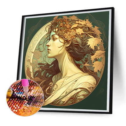 Classical Beauty - Full Round Drill Diamond Painting 30*30CM