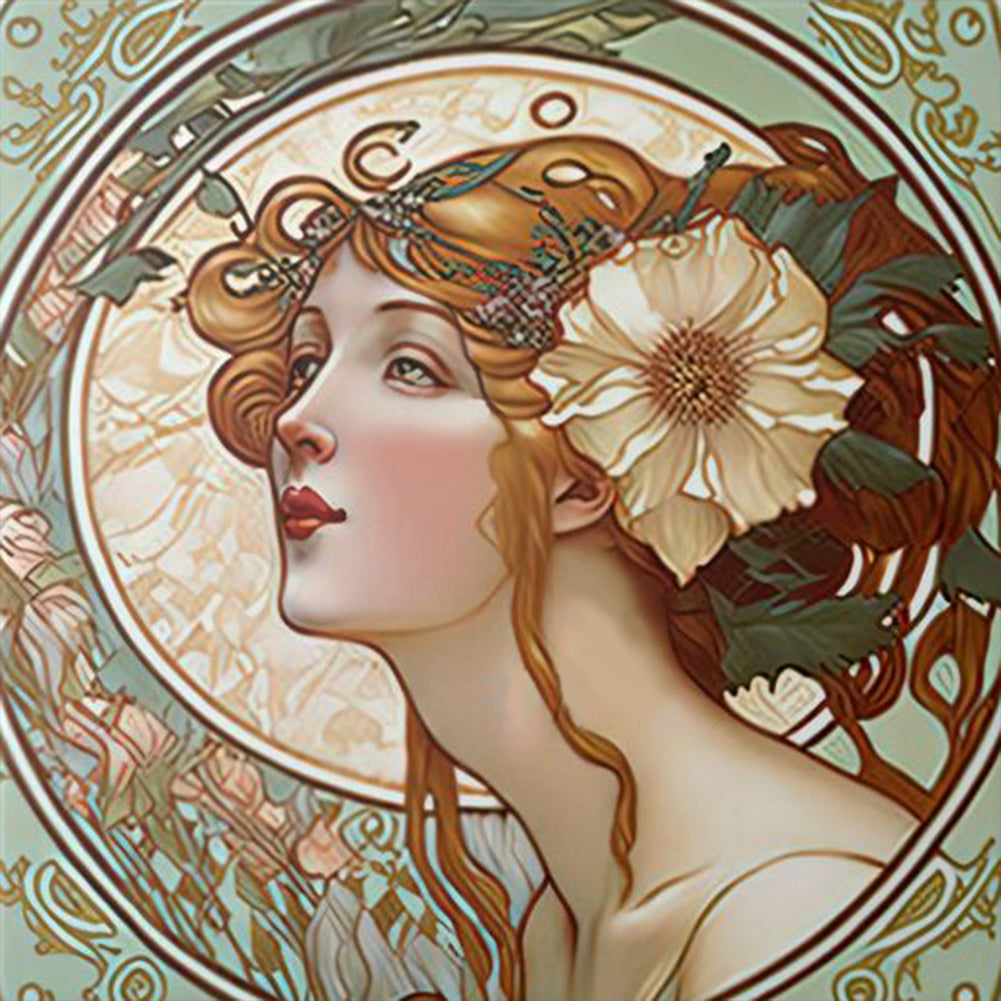 Classical Beauty - Full Round Drill Diamond Painting 30*30CM