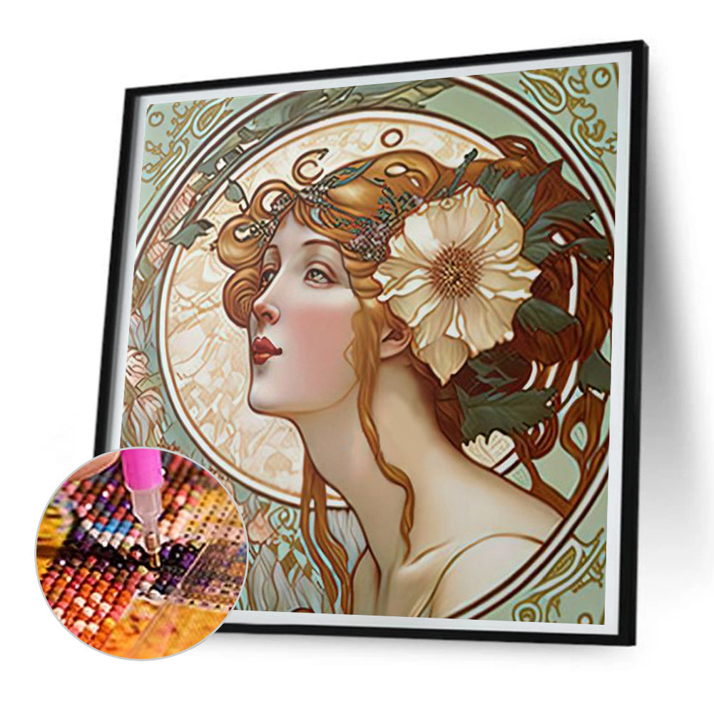 Classical Beauty - Full Round Drill Diamond Painting 30*30CM