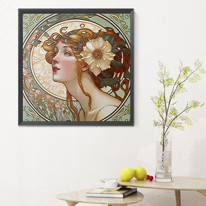Classical Beauty - Full Round Drill Diamond Painting 30*30CM
