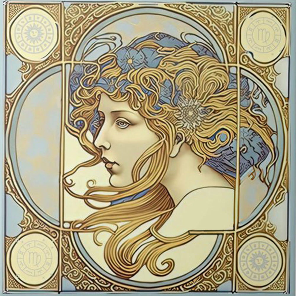 Classical Beauty - Full Round Drill Diamond Painting 30*30CM