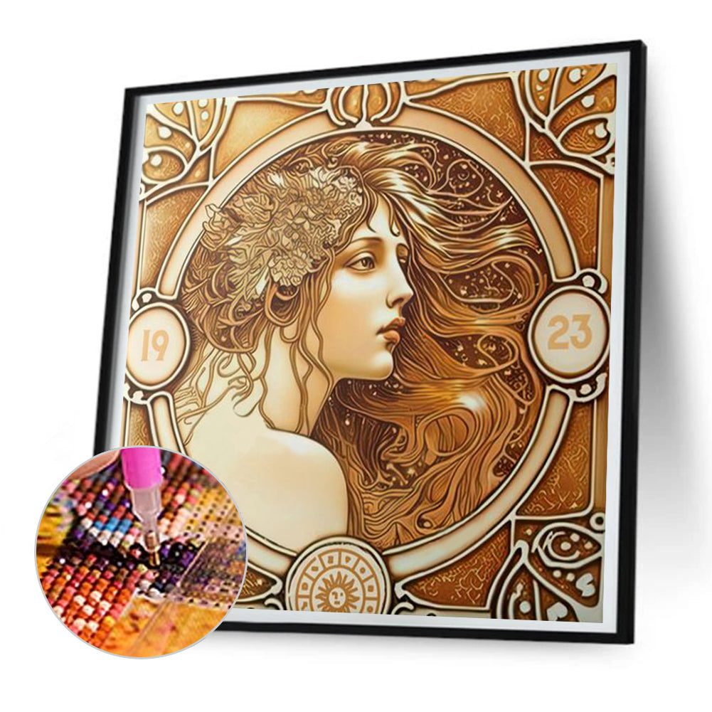Classical Beauty - Full Round Drill Diamond Painting 30*30CM