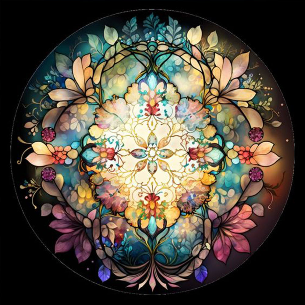 Glass Kaleidoscope - Full Round Drill Diamond Painting 30*30CM