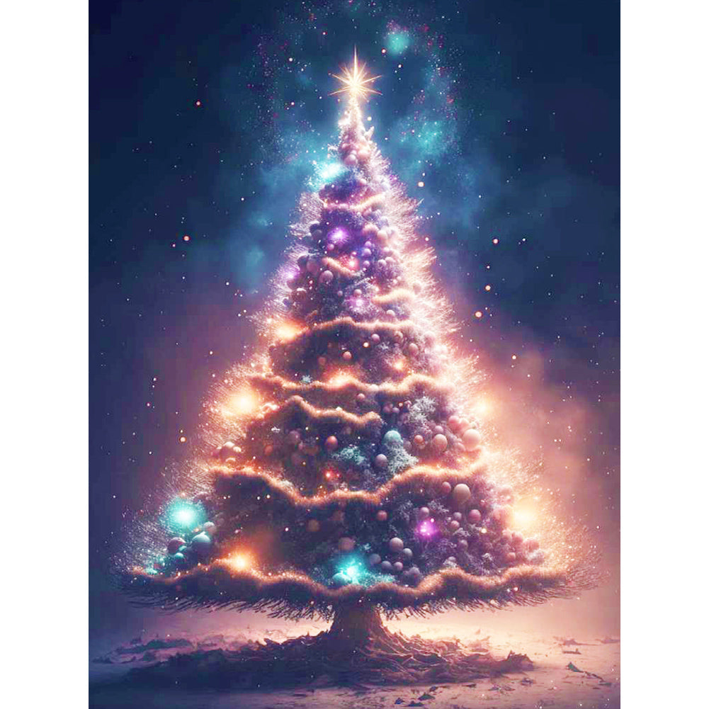 Christmas Tree - Full Round Drill Diamond Painting 30*40CM