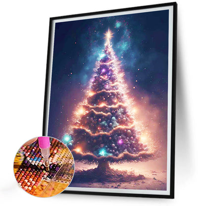 Christmas Tree - Full Round Drill Diamond Painting 30*40CM