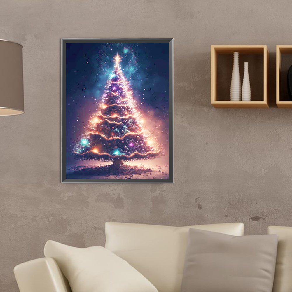 Christmas Tree - Full Round Drill Diamond Painting 30*40CM