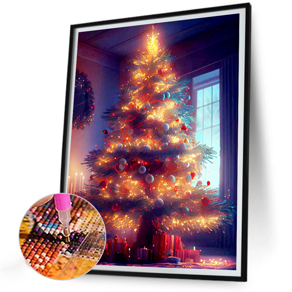 Christmas Tree - Full Round Drill Diamond Painting 30*40CM