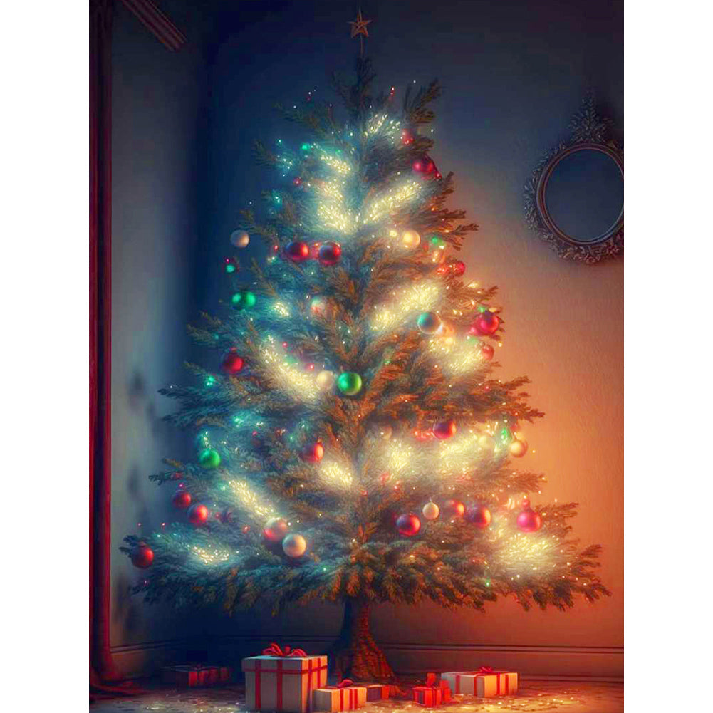 Christmas Tree - Full Round Drill Diamond Painting 30*40CM