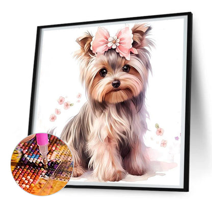 Yorkshire Puppy - Full Round Drill Diamond Painting 30*30CM