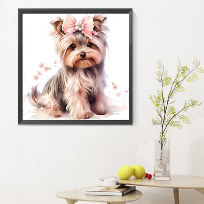 Yorkshire Puppy - Full Round Drill Diamond Painting 30*30CM