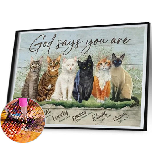Vintage Wood Board Pictorial Calligraphy And Painting - Full Round Drill Diamond Painting 50*40CM