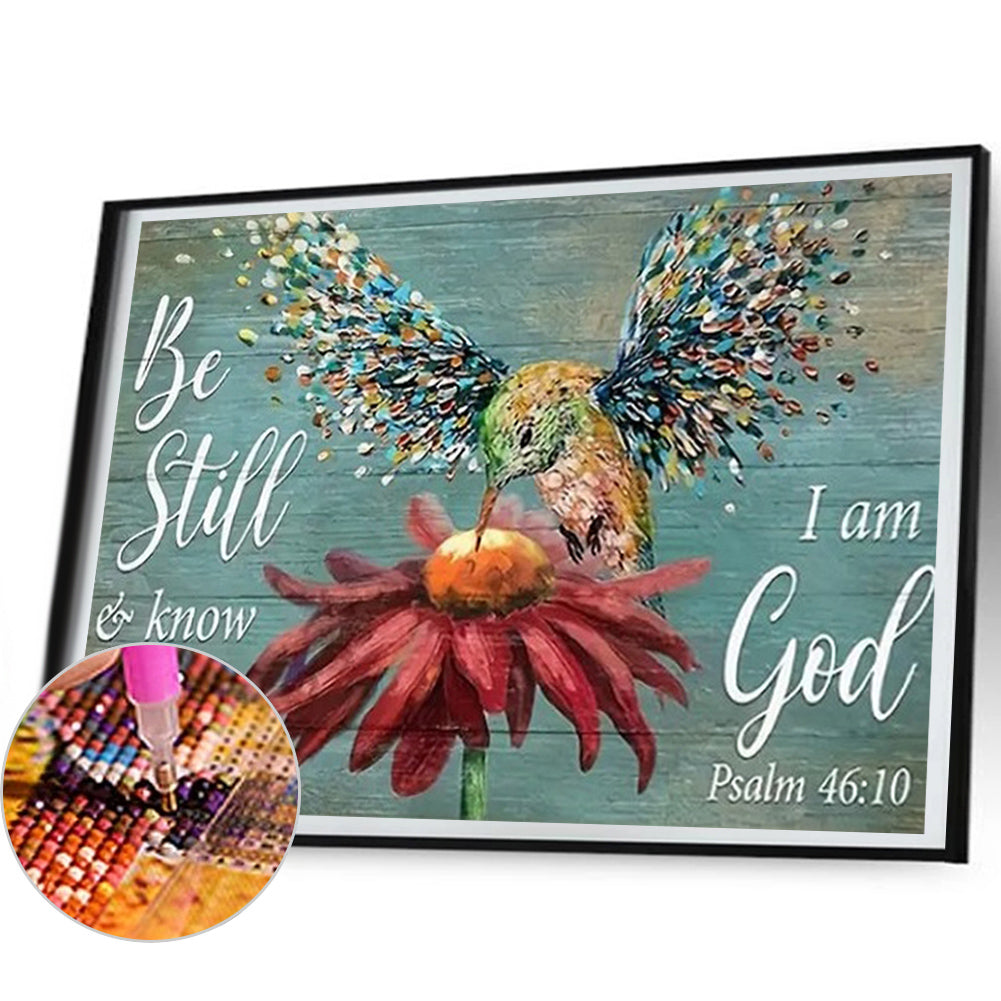 Vintage Wood Board Pictorial Calligraphy And Painting - Full Round Drill Diamond Painting 50*40CM