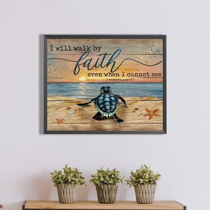 Vintage Wood Board Pictorial Calligraphy And Painting - Full Round Drill Diamond Painting 50*40CM
