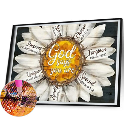 Vintage Wood Board Pictorial Calligraphy And Painting - Full Round Drill Diamond Painting 50*40CM