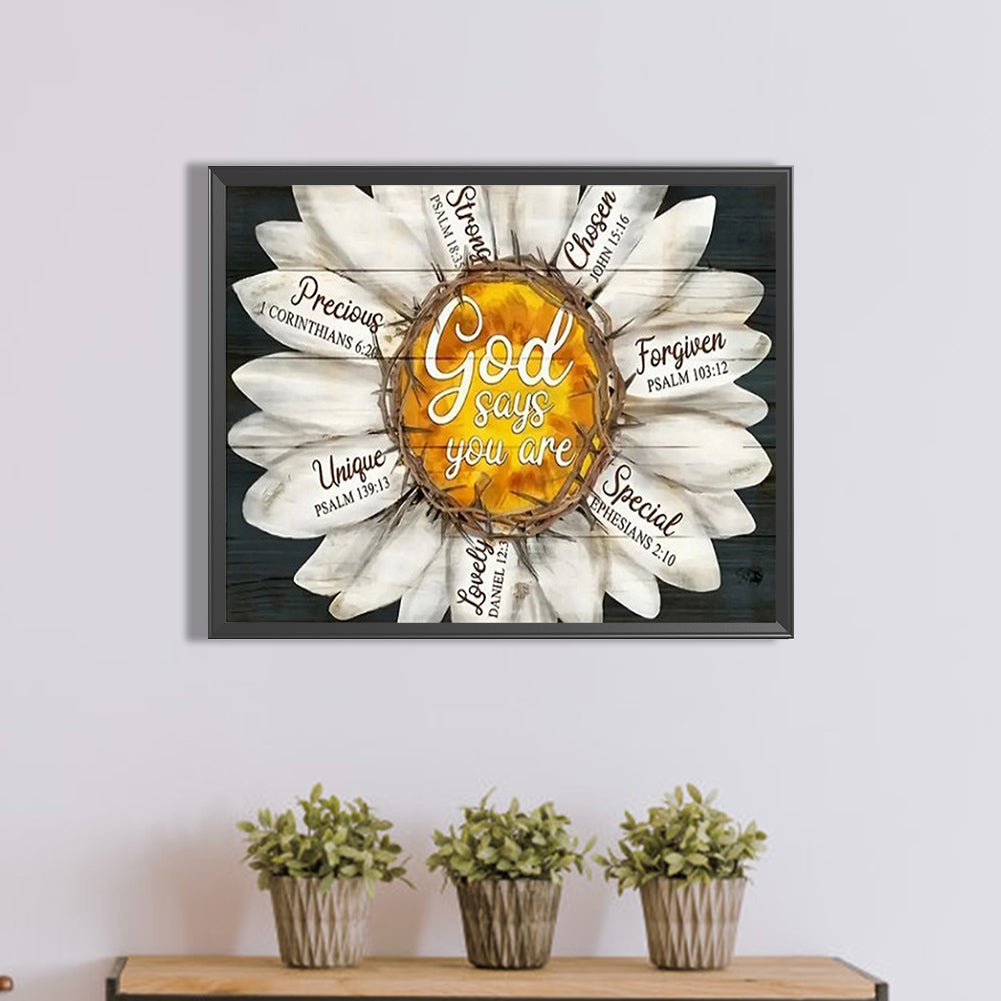Vintage Wood Board Pictorial Calligraphy And Painting - Full Round Drill Diamond Painting 50*40CM