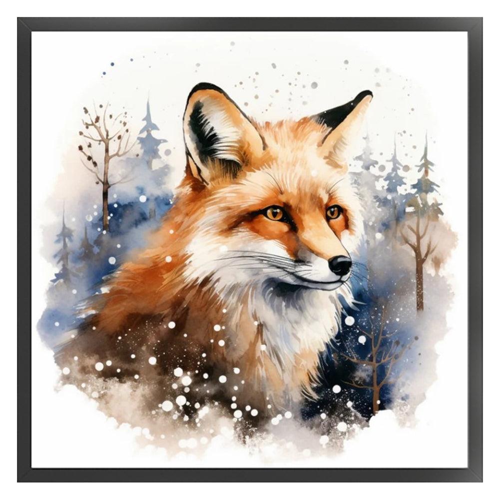 Fox In Winter - 11CT Stamped Cross Stitch 50*50CM(Spring)