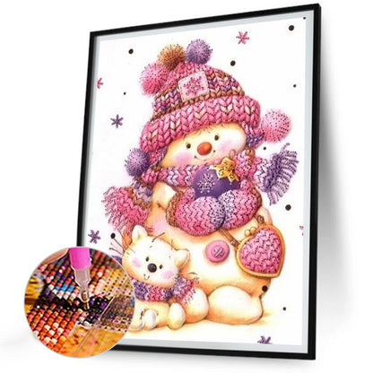 Woolen Bear - Full Round Drill Diamond Painting 30*40CM