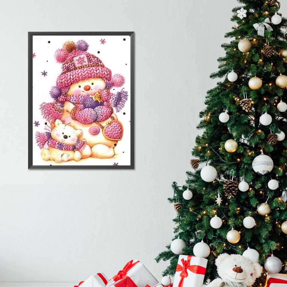 Woolen Bear - Full Round Drill Diamond Painting 30*40CM