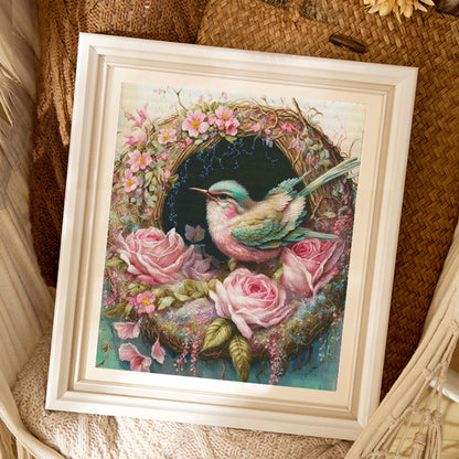 Dream Nest - 11CT Stamped Cross Stitch 80*90CM(Spring)