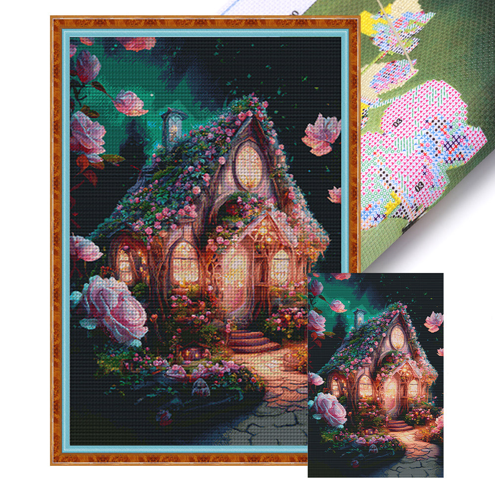 Dream Greenhouse - 11CT Stamped Cross Stitch 75*115CM(Spring)