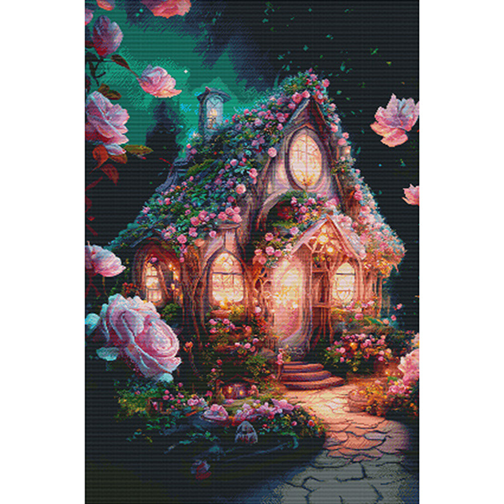 Dream Greenhouse - 11CT Stamped Cross Stitch 75*115CM(Spring)