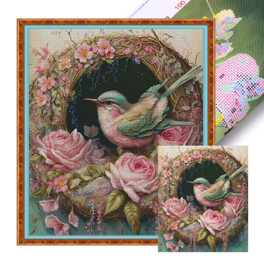 Dream Nest - 16CT Stamped Cross Stitch 58*65CM(Spring)