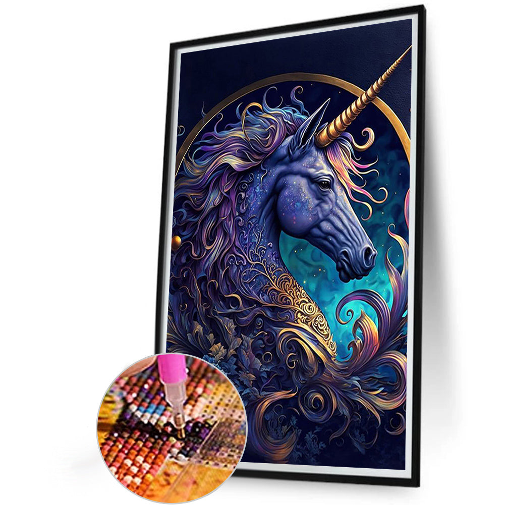 Unicorn - Full Round AB Drill Diamond Painting 40*60CM