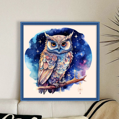 Owl - 11CT Stamped Cross Stitch 50*50CM