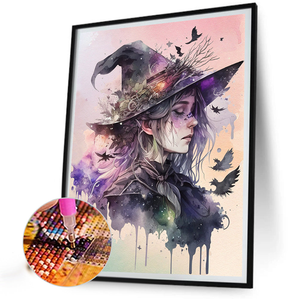 Witch Portrait - Full Round Drill Diamond Painting 40*50CM