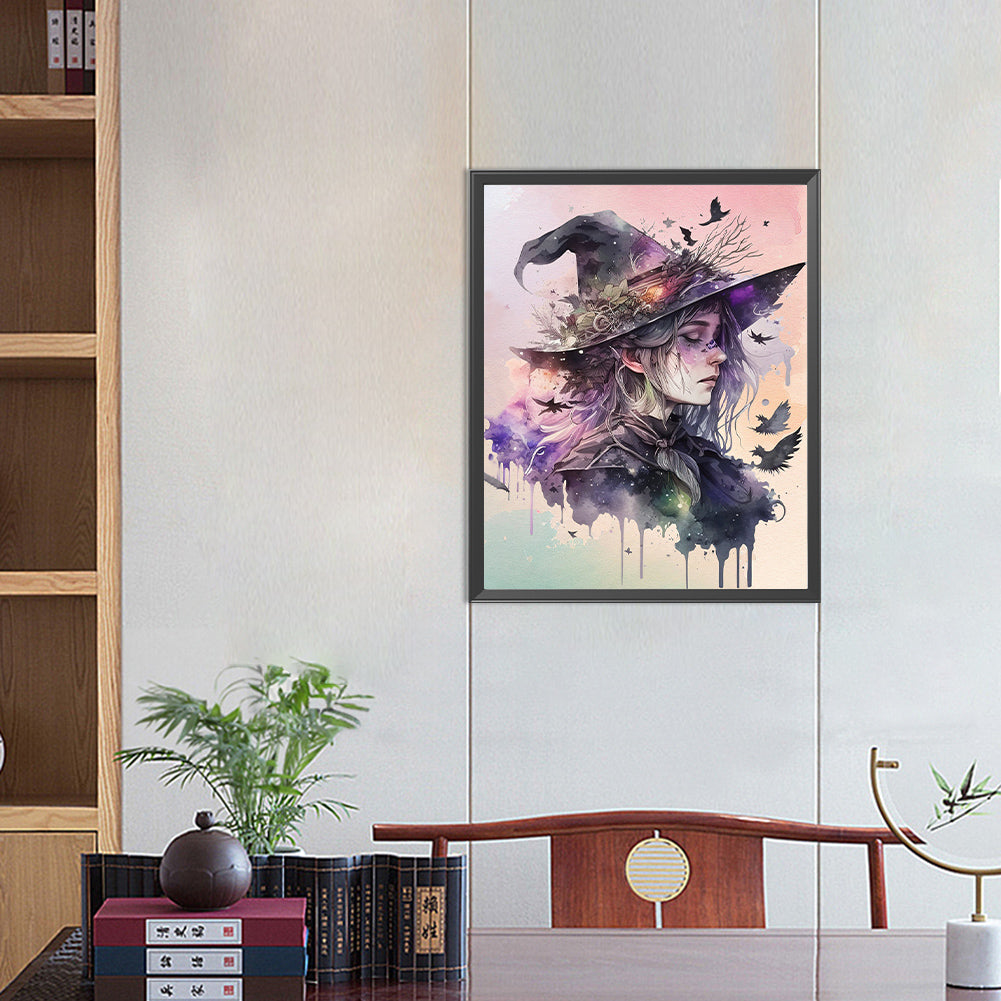 Witch Portrait - Full Round Drill Diamond Painting 40*50CM