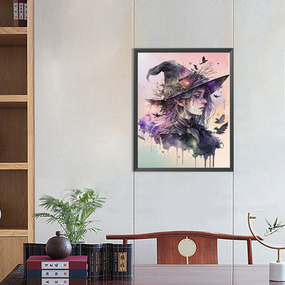 Witch Portrait - Full Round Drill Diamond Painting 40*50CM