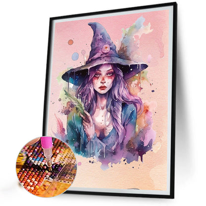 Witch Portrait - Full Round Drill Diamond Painting 40*50CM