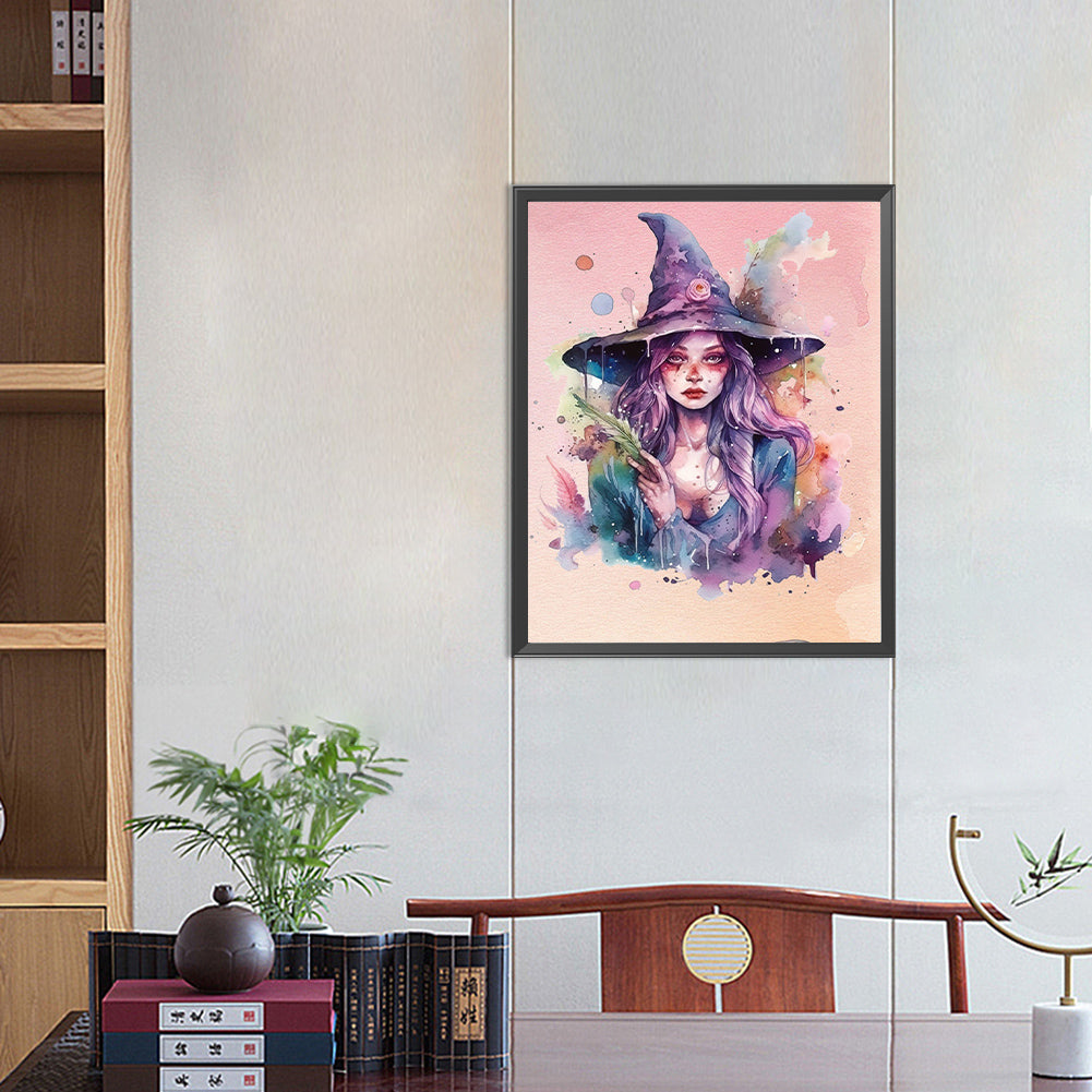 Witch Portrait - Full Round Drill Diamond Painting 40*50CM