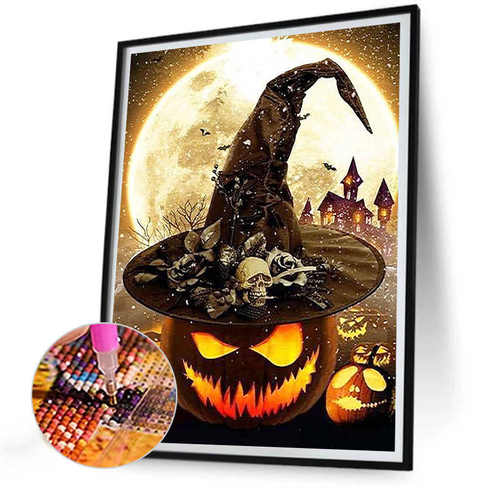 Halloween Night - Full Round Drill Diamond Painting 30*40CM