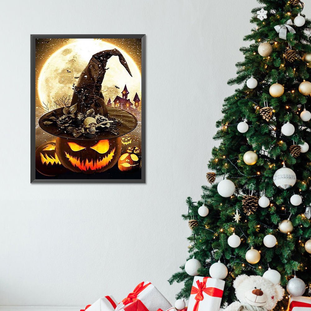 Halloween Night - Full Round Drill Diamond Painting 30*40CM