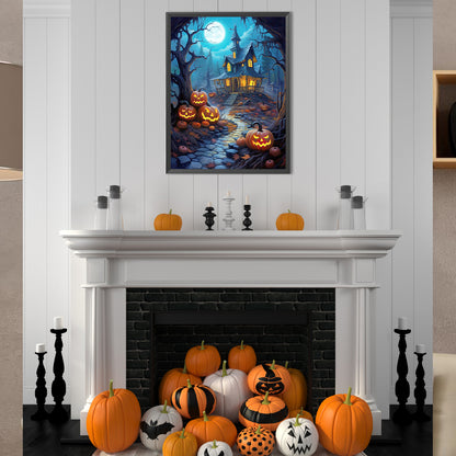 Halloween Night - Full Round Drill Diamond Painting 30*40CM