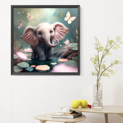 Elephant - Full Round Drill Diamond Painting 30*30CM