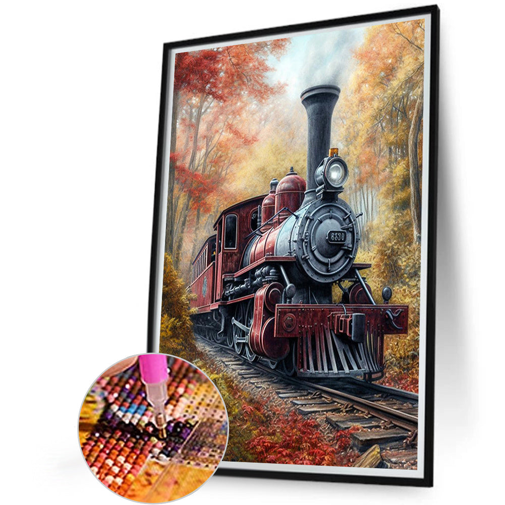 Train - Full Square Drill Diamond Painting 45*60CM