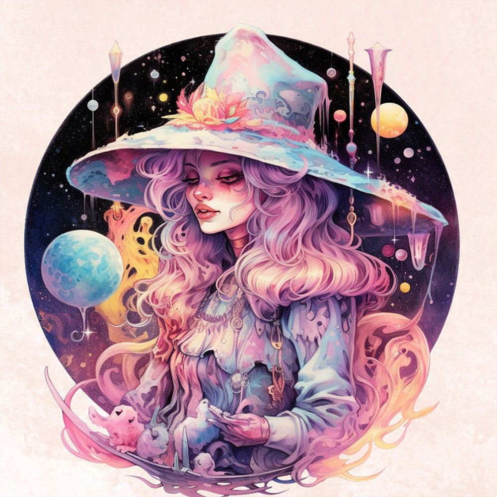 Witch - Full Round Drill Diamond Painting 40*40CM