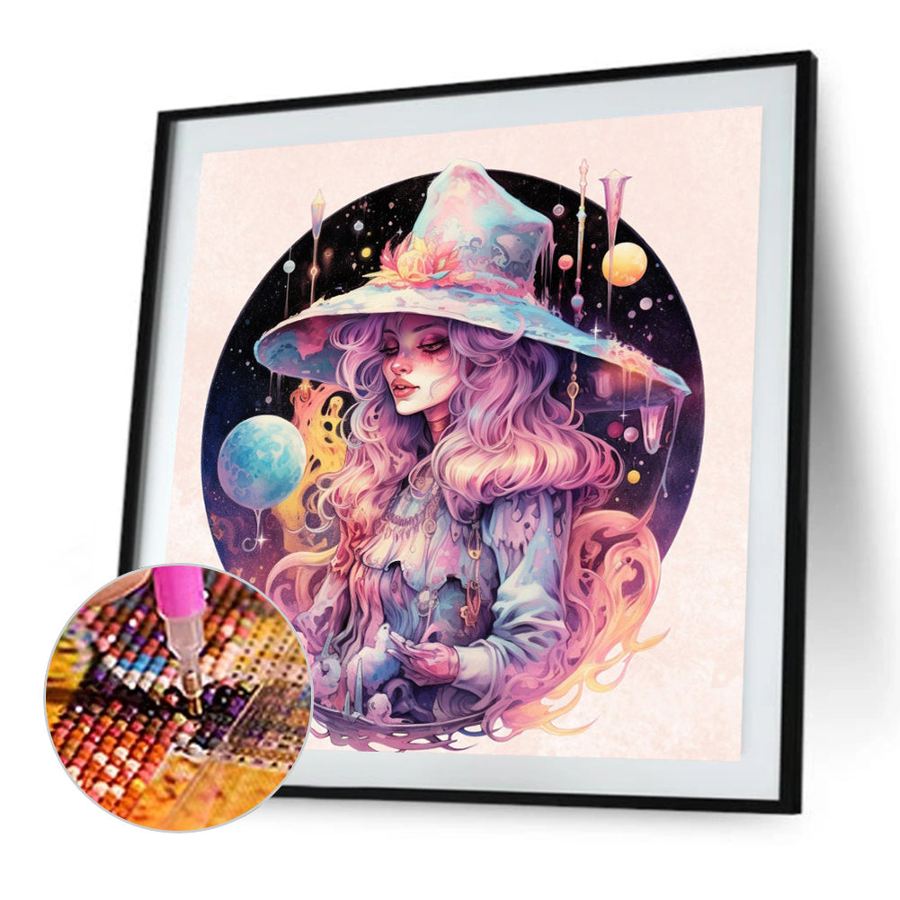 Witch - Full Round Drill Diamond Painting 40*40CM